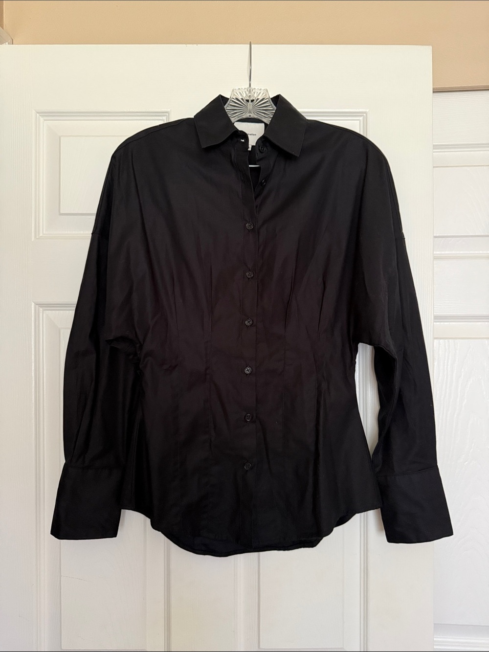 Reformation Black Vanta Shirt 0